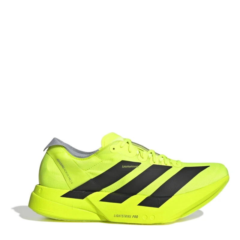 Image of adidas Adizero Adios Pro 4 Shoes Mens Lmn/Blk/Silv male 7 (40.7)