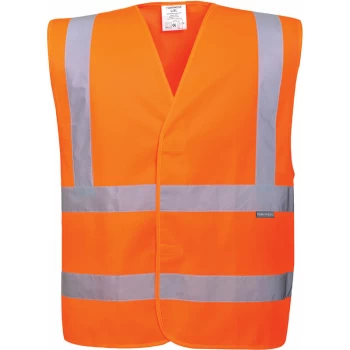 Image of C470 - High Visibilty Orange Sz 6XL/7XL Hi-Vis Vest Two Band & Brace - Portwest