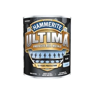 Image of Hammerite Ultima Metal Paint Smooth Ruby Red 750ml
