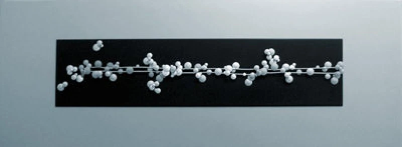 Image of Premier Housewares Raised Silver Beads Design Wall Art Multi