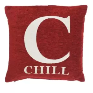 Image of Premier Housewares 'Chill' Cushion - Natural