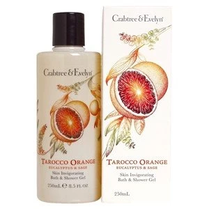 Image of Crabtree & Evelyn Tarocco Orange Eucalyptus and Sage Bath & Shower Gel 250ml