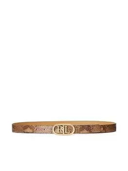 Image of Lauren by Ralph Lauren Oval Logo Reversible Belt - Multi Size M Women