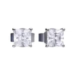 Image of Princess Cut Cubic Zirconia Stud Earrings E5902