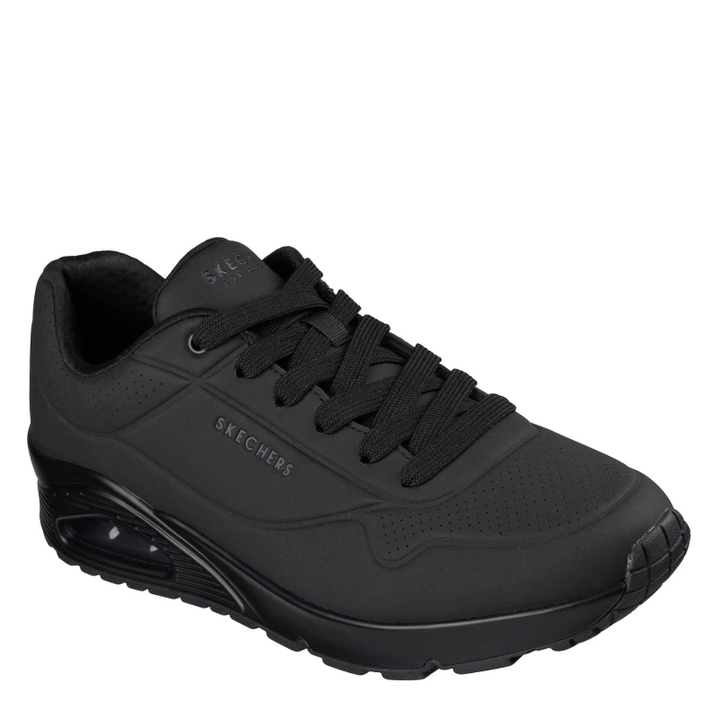 Image of Skechers UNO Stand On Air Mens Trainers - Black 7.5