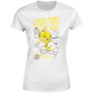 Image of Looney Tunes Tweety Pie More Puddy Tats Womens T-Shirt - White - M