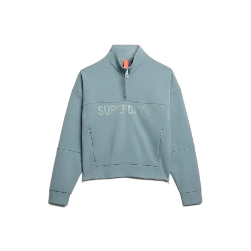 Image of Superdry Womens zip-up hoodie Superdry Active Tech Bleu Female XS