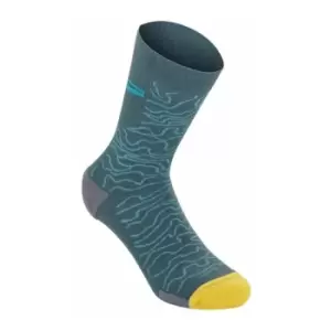 Image of Alpinestars Drop Socks 15 2020: Atlantic/Ceramic M Ap17063207177M