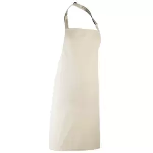 Image of Premier 'colours' Bib Apron / Workwear (pack Of 2) (one Size, Natural)