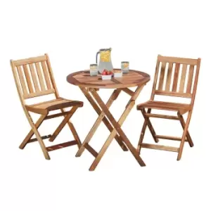 Image of Garden Gear Acacia Cariad Bistro Set