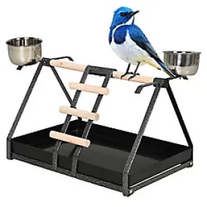 Image of PawHut Bird Stand Black 320 mm x 430 mm x 270 mm