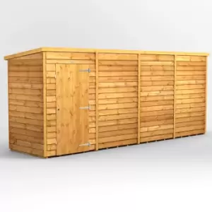 Image of 16X4 Power Overlap Pent Windowless Shed