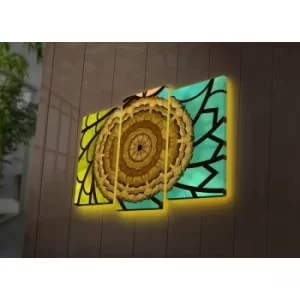Image of 3PATDACT-6 Multicolor Decorative LED Lighted Canvas Painting (3 Pieces)