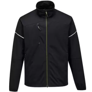 Image of Portwest Mens PW3 Flex Shell Jacket (S) (Black)