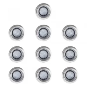Image of 10 x 40mm Minisun White LED Decking Lights