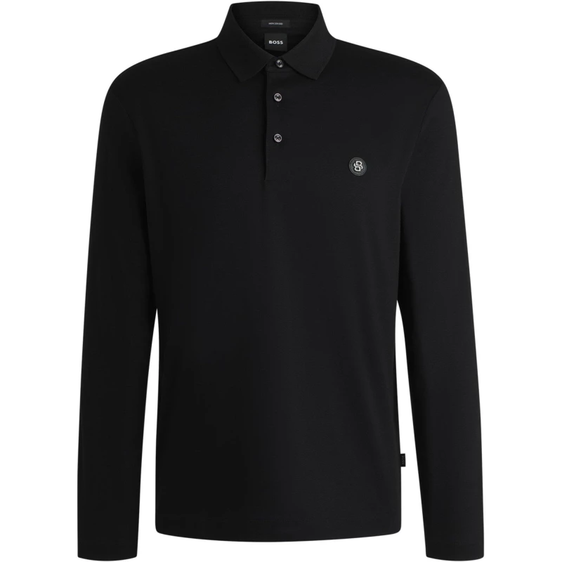 Image of BOSS C-Paley 01 mens Polo shirt in Black