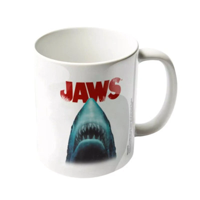 Image of Jaws Jaws Shark Head Mug in Blue Blue One Size Unisex 5059958367203