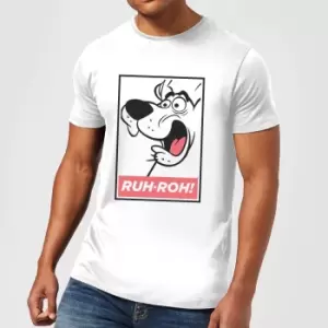 Image of Scooby Doo Ruh-Roh! Mens T-Shirt - White - M