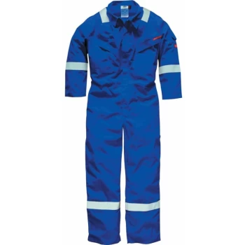 Image of FR5401 Lightweight Pyrovatex Royal Blue Flame Retardant Coverall 220GSM - Dickies