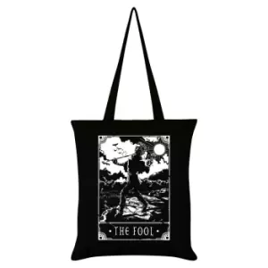 Image of Deadly Tarot The Fool Tote Bag (One Size) (Black/White)