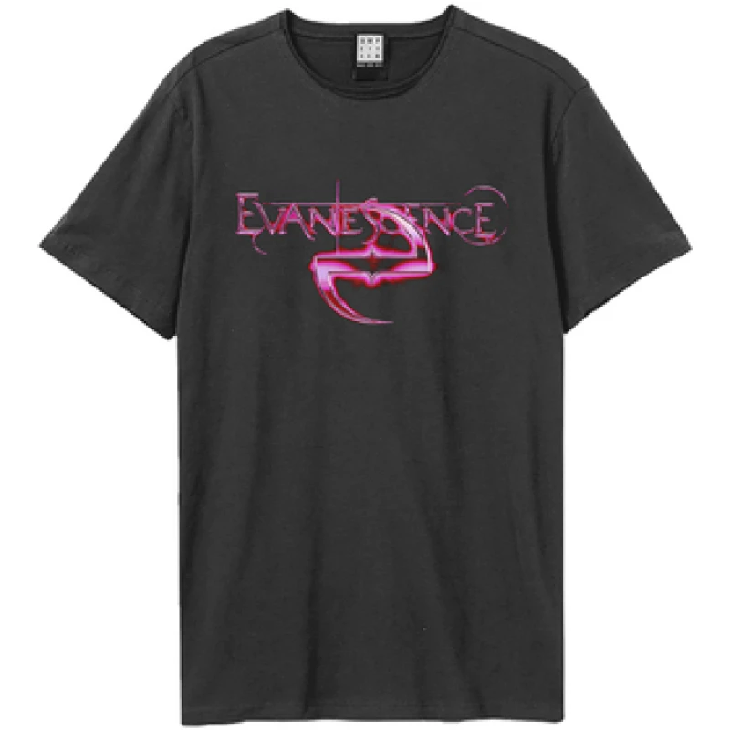 Image of Amplified Amplified Men Glow Evanescence T-Shirt in Charcoal Size: X-Small Charcoal XS Male 5063703824583