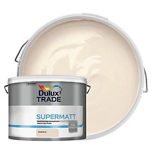 Image of Dulux Trade Supermatt Emulsion Paint - Magnolia 10L
