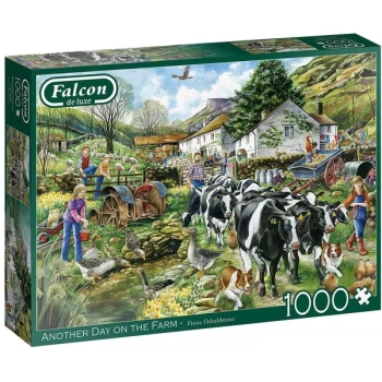 Image of Falcon Another Day on the Farm Jigsaw Puzzle - 1000 Pieces