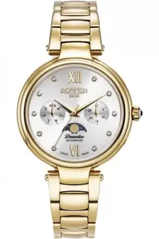 Image of Ladies Roamer Dreamline Moonphase Diamond Watch 858801 48 29 50