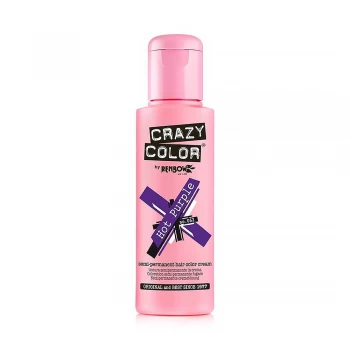 Image of Crazy Color Semi Perm Hair Color Cream New Hot Purple 62