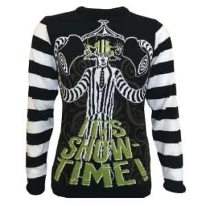 Image of Beetlejuice Showtime Unisex Christmas Jumper Medium