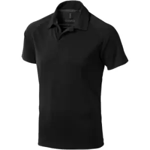Image of Elevate Mens Ottawa Short Sleeve Polo (XS) (Solid Black)