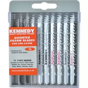 Image of Kennedy Assorted Set of Jigsaw Blades, Pack of 10