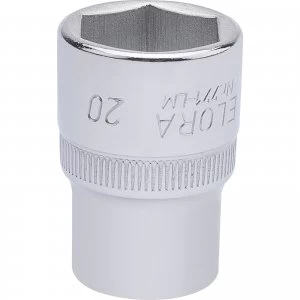 Image of Elora 1/2" Drive Hexagon Socket Metric 1/2" 20mm