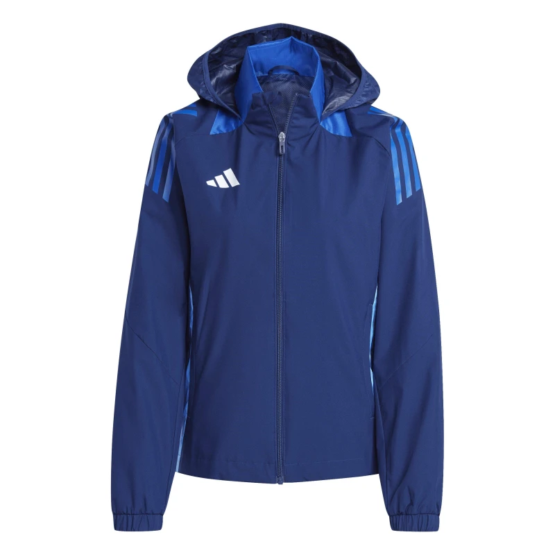 Image of adidas Womens Rain Anorak Navy Blue female 6 (XXS)
