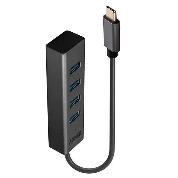 Image of Lindy 4 Port USB 3.2 Type C Hub