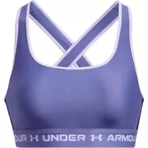 Image of Under Armour Crossback Mid Sports Bra - Blue