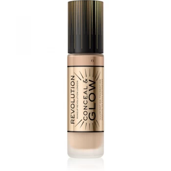Image of Revolution Conceal Glow Foundation F3