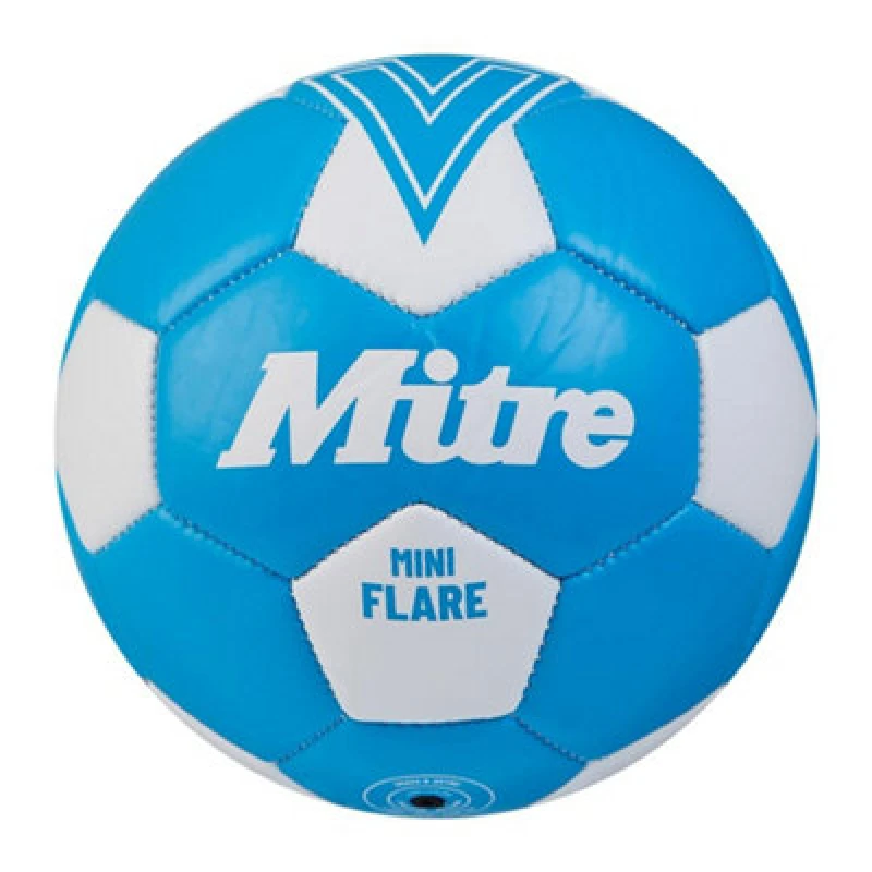 Image of Mitre Mini Flare Ball Blue/white (1)