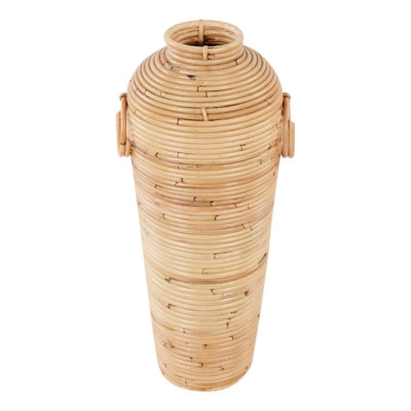 Image of Beliani Decorative Vase Elatia Rattan 50 Cm Natural