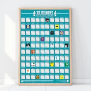 Image of 100 90's Movies Scratch Poster