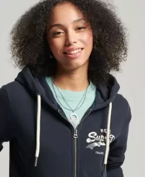 Image of Superdry Vintage Logo Narrative Zip Hoodie