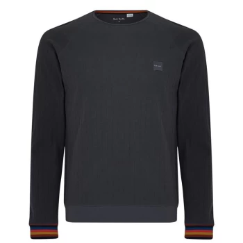Image of Paul Smith Underwear PS Pinstripe Long Sleeve T-Shirt - Charcoal 76