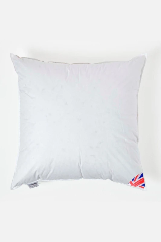 Image of Homescapes Duck Down Cushion Pads Inner Insert Filler Machine Washable 90 X 90 Cm (36 X 36")