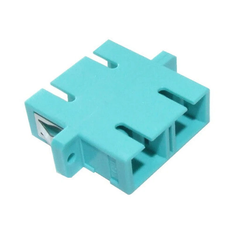 Image of Cablenet Cablenet OM3 SC Duplex Adaptor Aqua XXFASC3