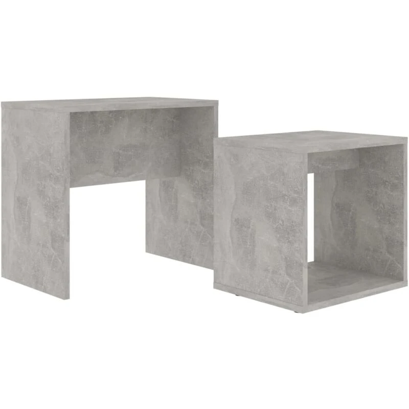 Image of VIDAXL Coffee Table Set Concrete Grey 48x30x45cm Engineered Wood vidaXL 8720286016831