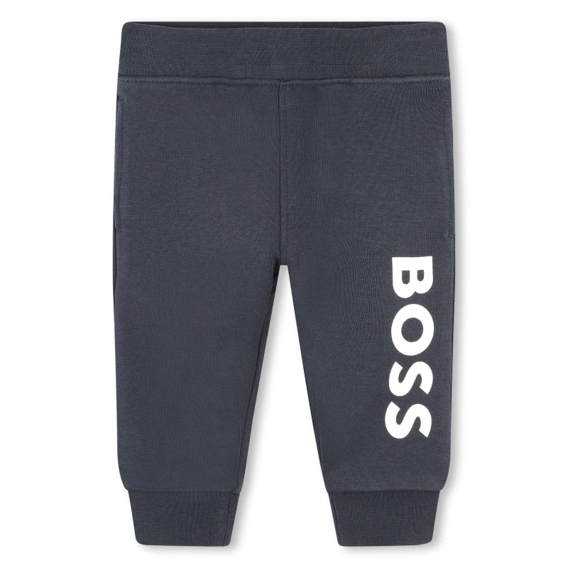 Image of Boss Logo Jogging Bottoms Infants - Blue Blue One Size