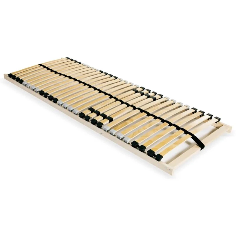 Image of VIDAXL Slatted Bed Base without Mattress with 28 Slats 7 Zones 90x200cm vidaXL 8718475606536