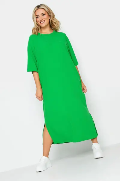 Image of Yours T-Shirt Dress Green