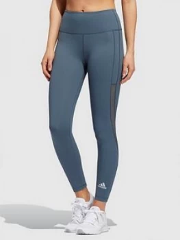 Image of Adidas Heatready Alphaskin 7/8 Leggings - Blue