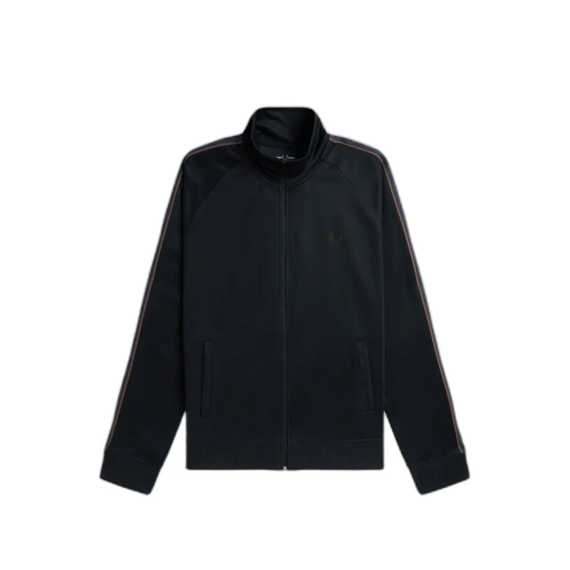 Image of Fred Perry Sweat jacket Fred Perry Contrast Tape Bleu Male S